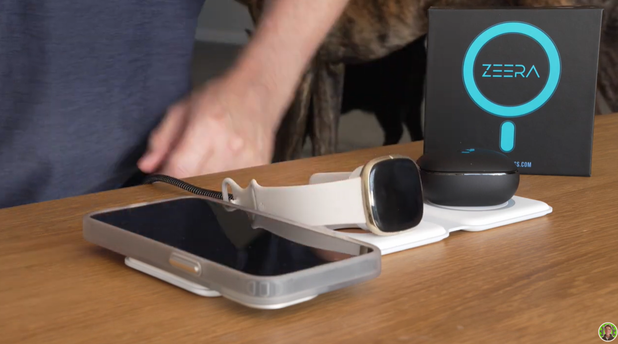 ZEERA MegFold: cargador inalámbrico MagSafe de viaje plegable 3 en 1 para iPhone 15, Apple Watch y AirPods