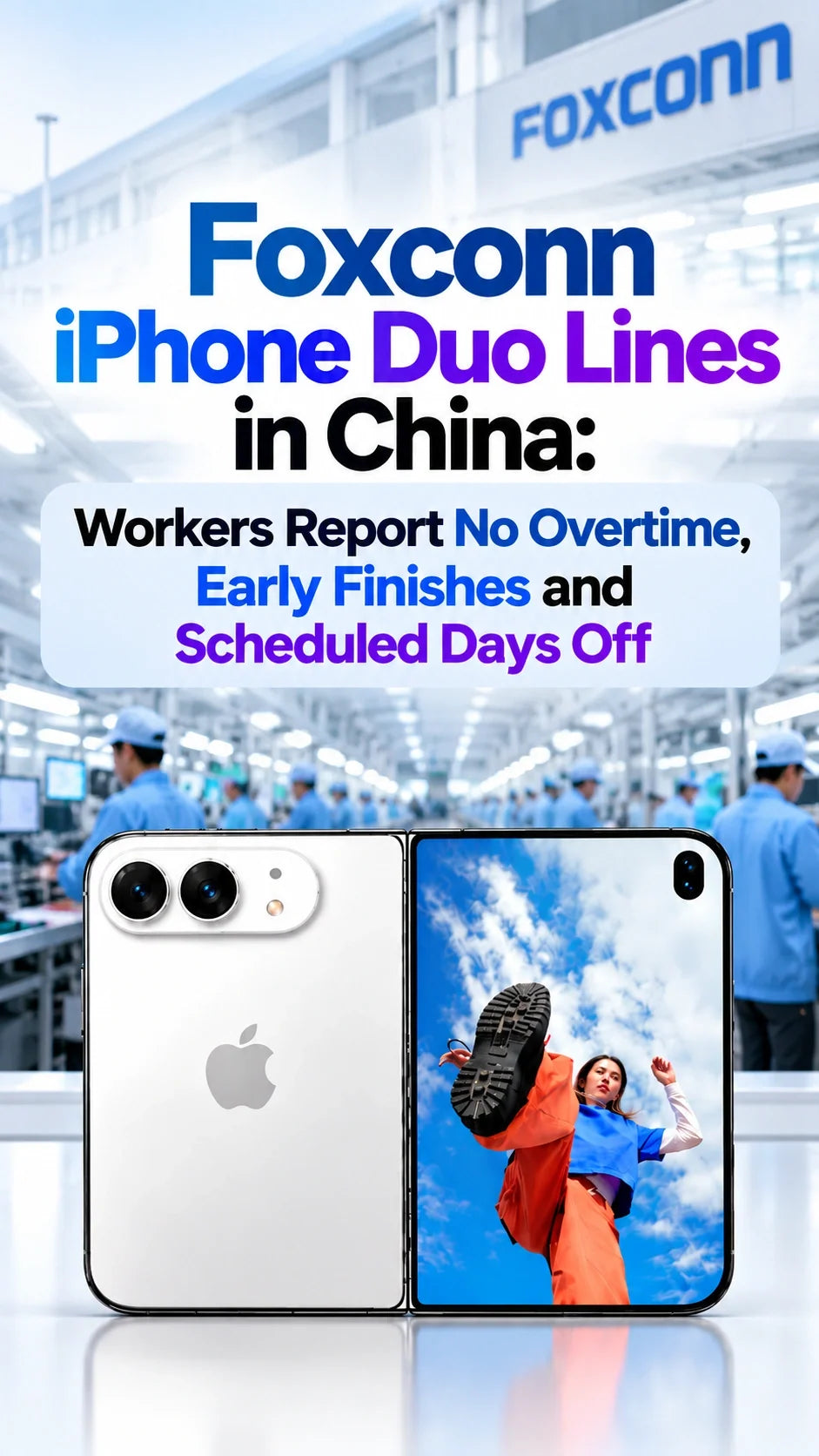 Foxconn iPhone Duo Lines in China: Workers Report No Overtime, Early Finishes and Scheduled Days Off