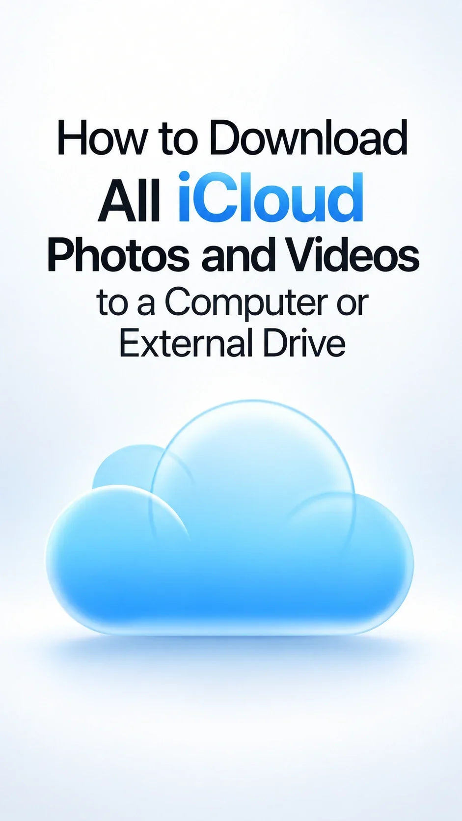 How to Download All iCloud Photos and Videos to a Computer or External Drive