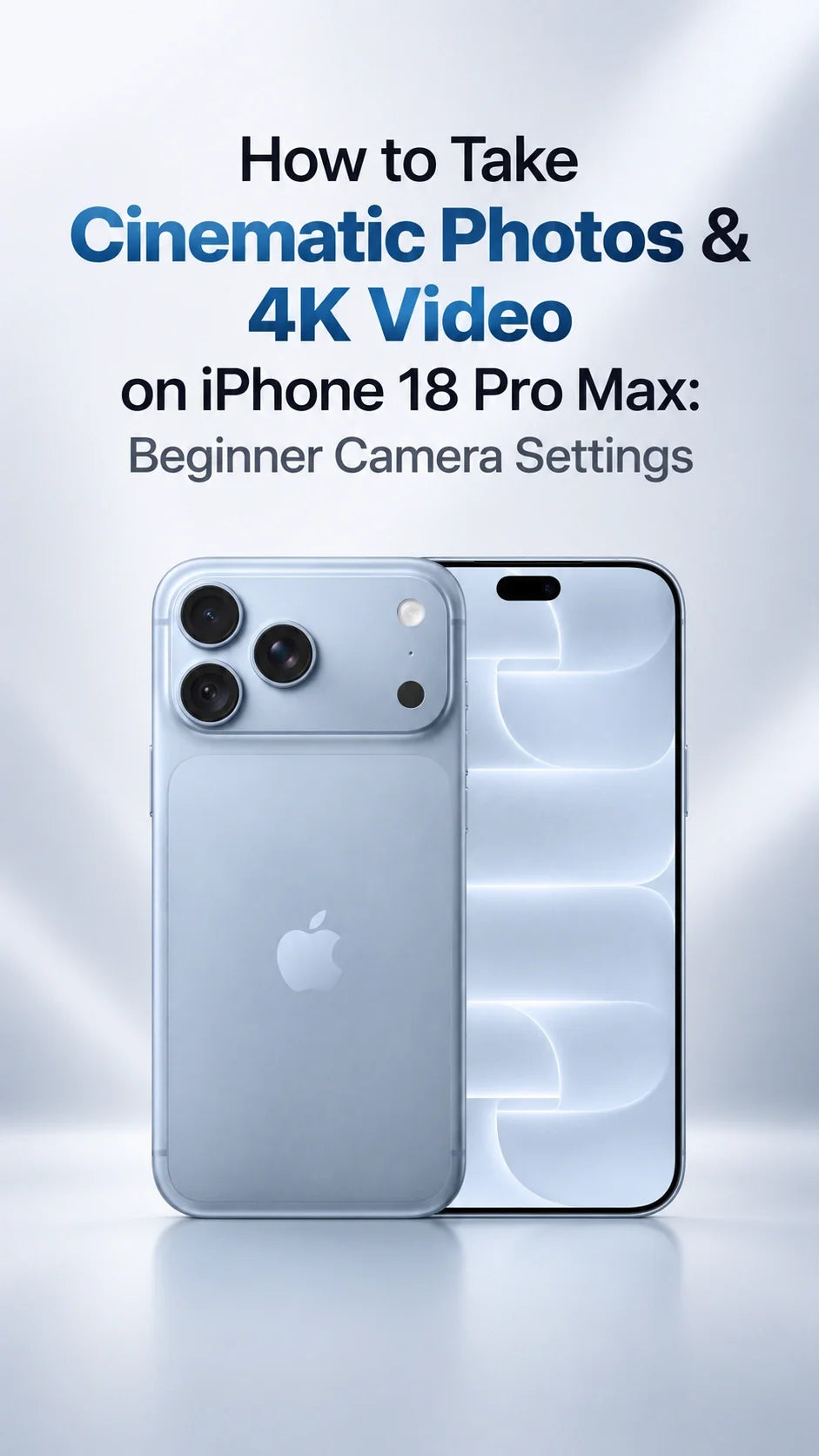 How to Take Cinematic Photos & 4K Video on iPhone 18 Pro Max: Beginner Camera Settings