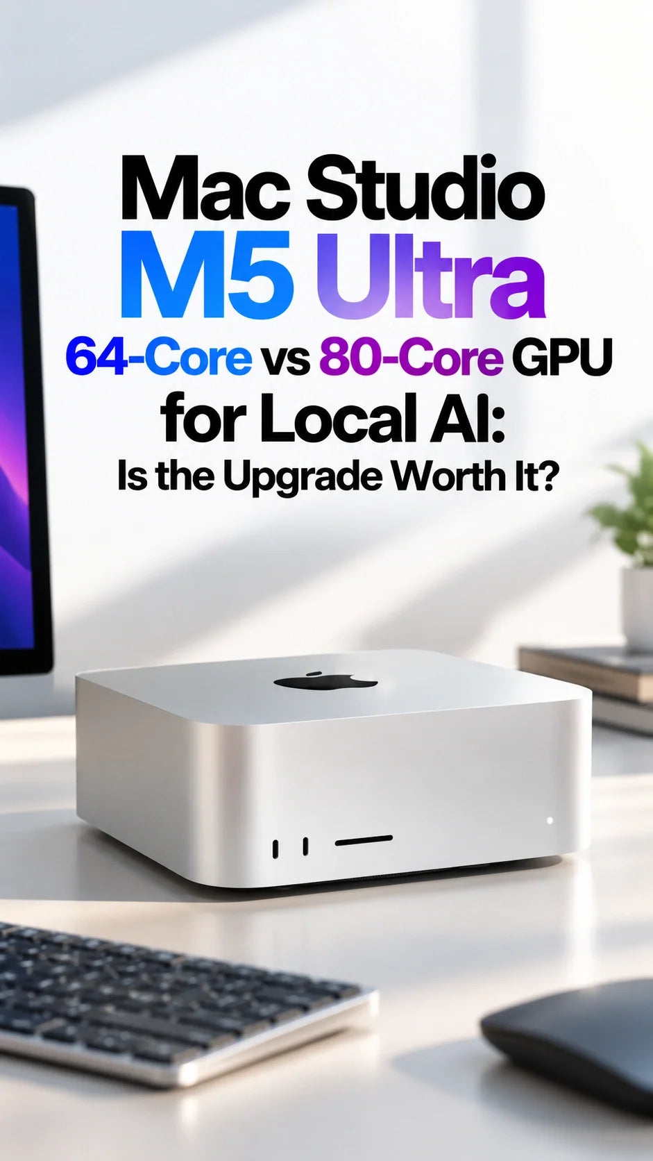 Mac Studio M5 Ultra 64-Core vs 80-Core GPU for Local AI: Is the Upgrade Worth It?