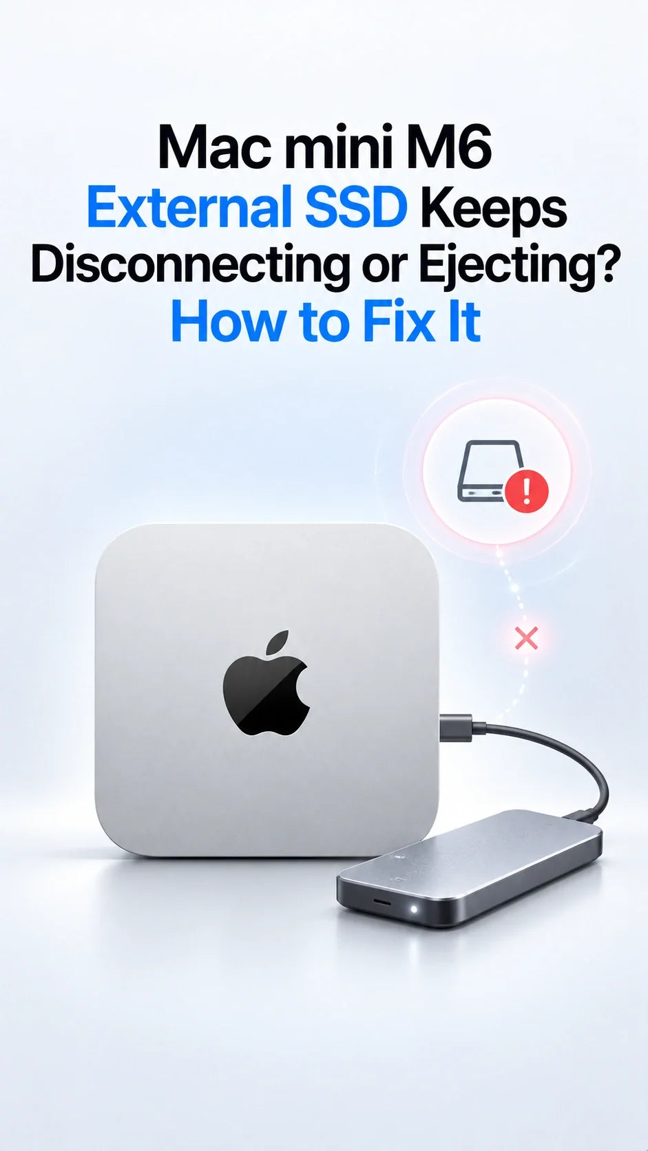 Mac mini M6 External SSD Keeps Disconnecting or Ejecting? How to Fix It