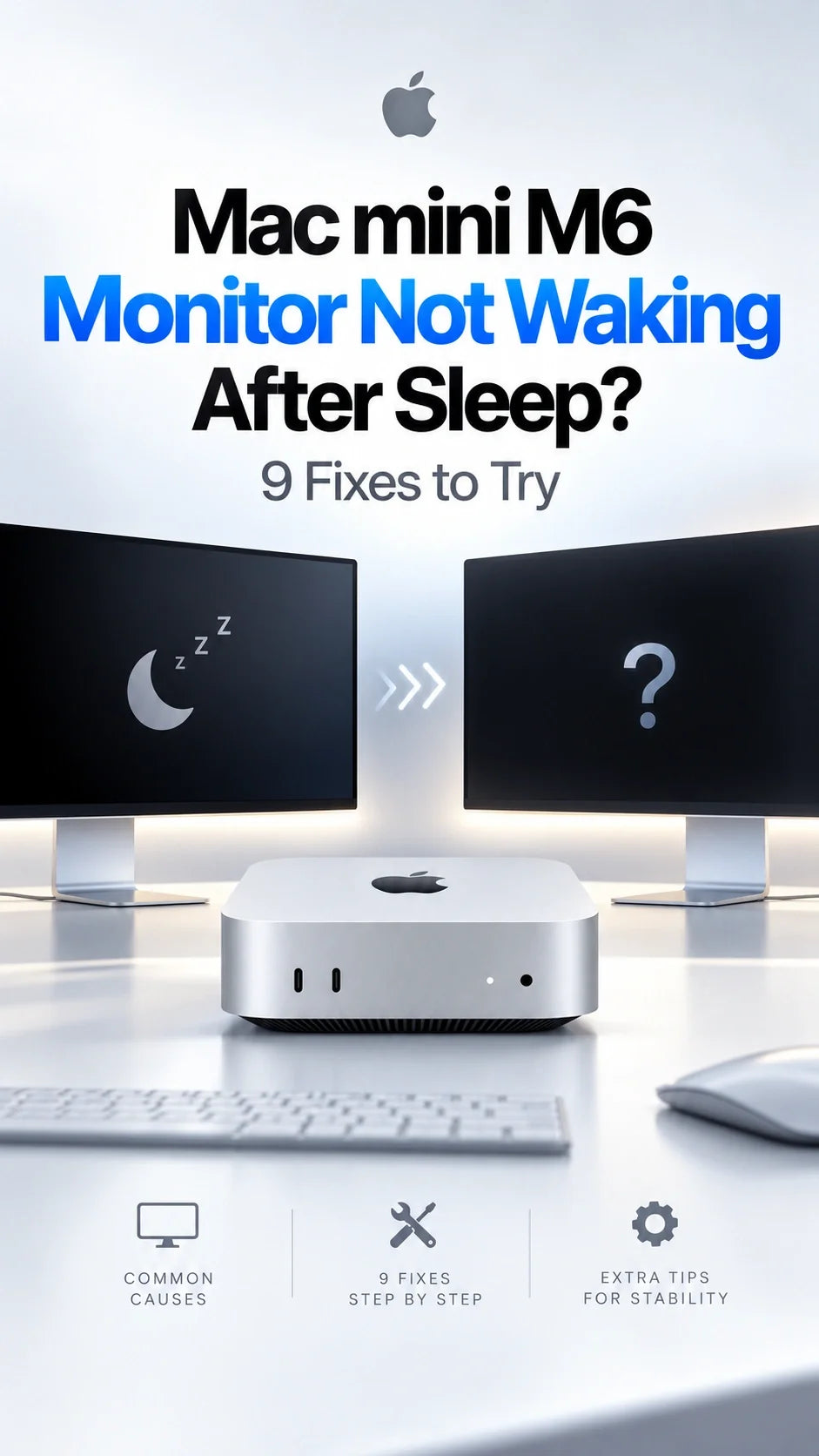 Mac mini M6 Monitor Not Waking After Sleep? 9 Fixes to Try