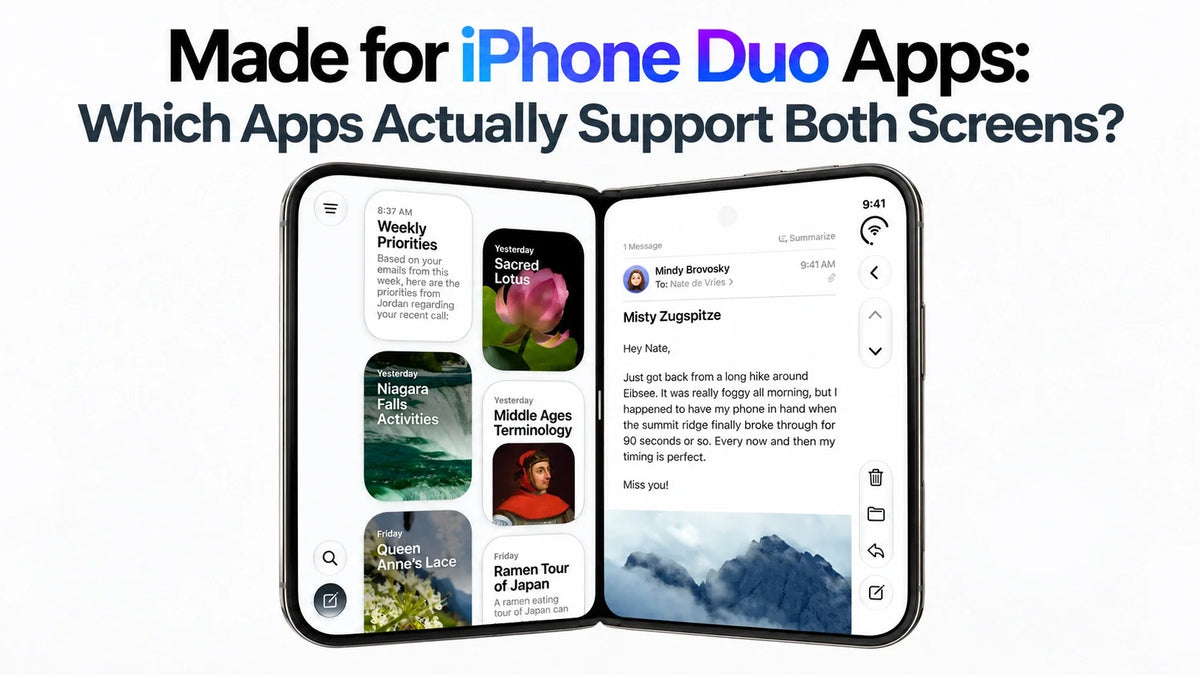 Made for iPhone Duo Apps: Which Apps Actually Support Both Screens?