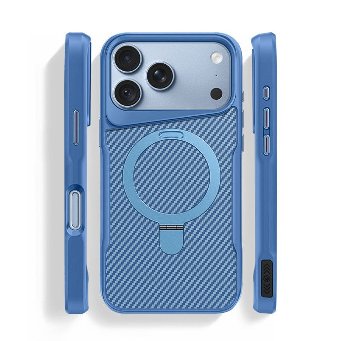 ZEERA MagDefender Pro: Carbon Fiber Style, MagSafe Grip & an Aluminum Kickstand for iPhone 18 Pro