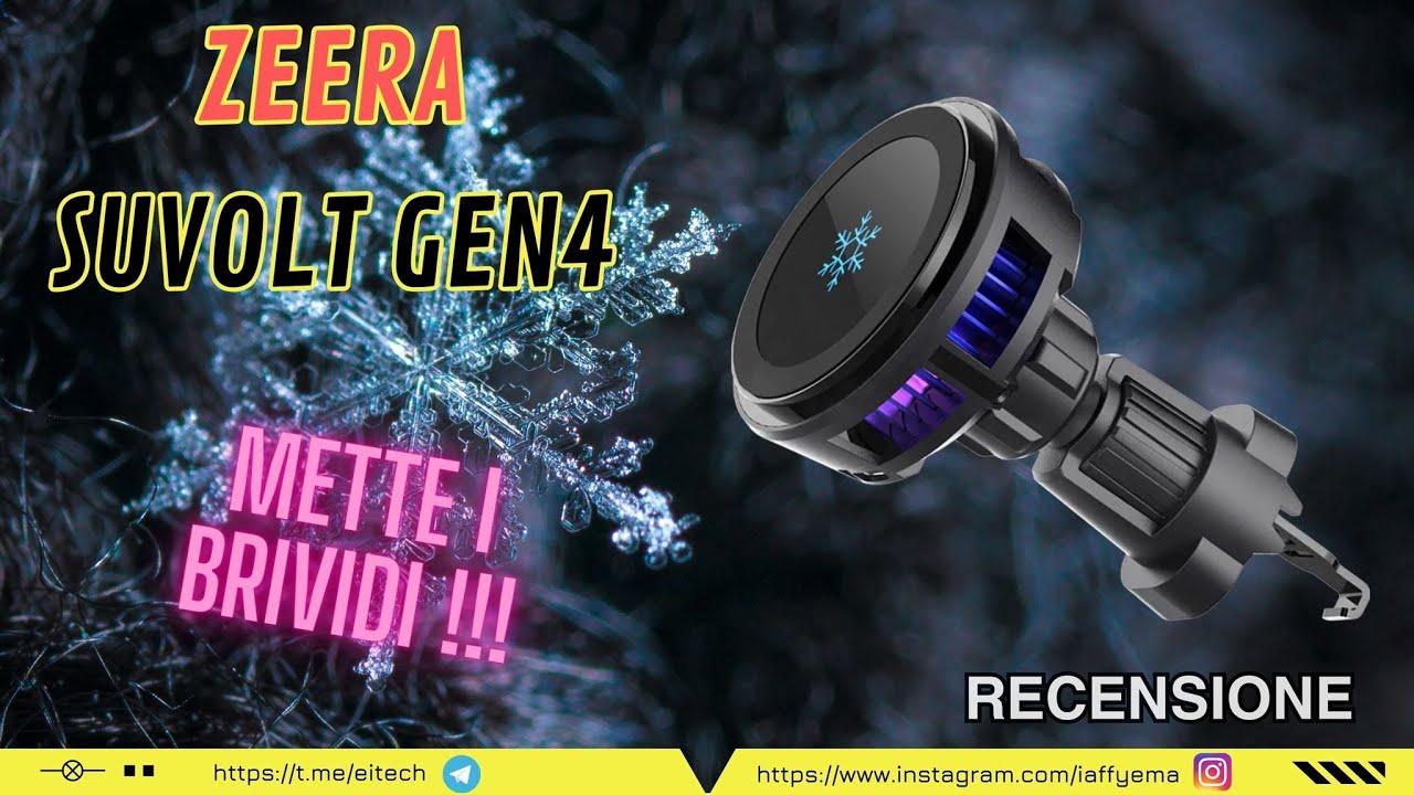 ZEERA SUVOLT GEN4 MAGSAFE CAR CHARGER - Raffredda il tuo smartphone e lo carica a BOMBA!!!