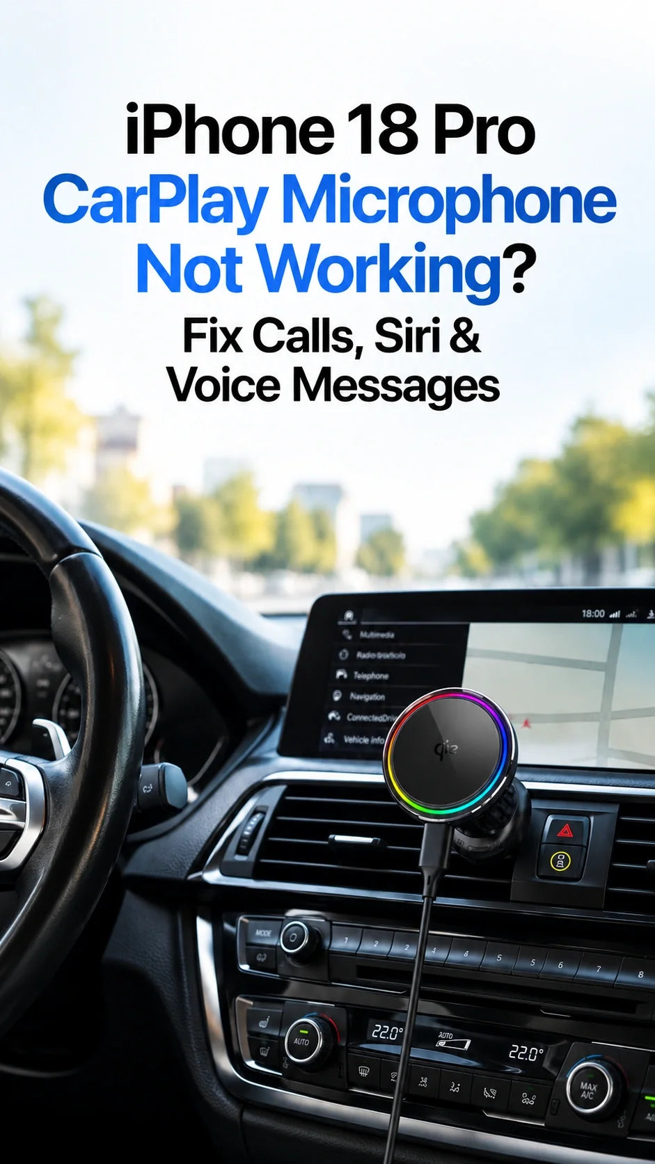 iPhone 18 Pro CarPlay Microphone Not Working? Fix Calls, Siri & Voice Messages