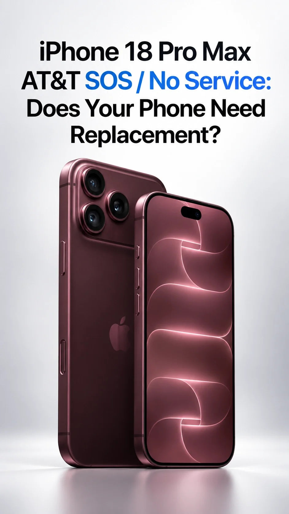 iPhone 18 Pro Max AT&T SOS / No Service: Does Your Phone Need Replacement?