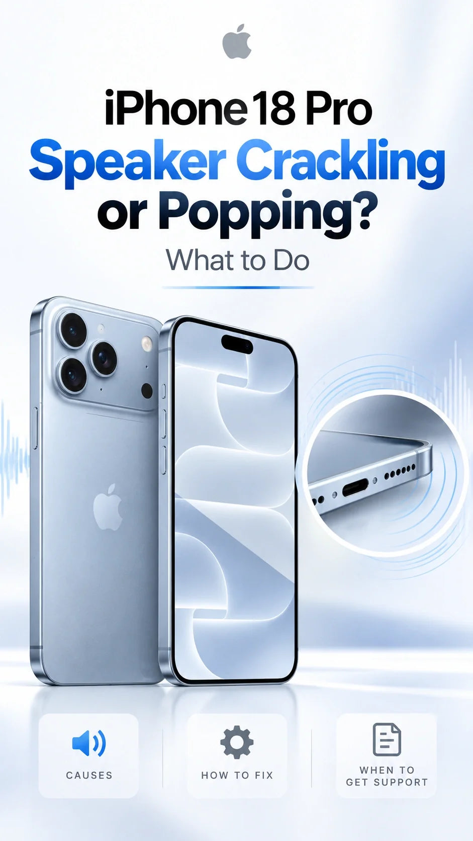 iPhone 18 Pro Speaker Crackling or Popping? What to Do