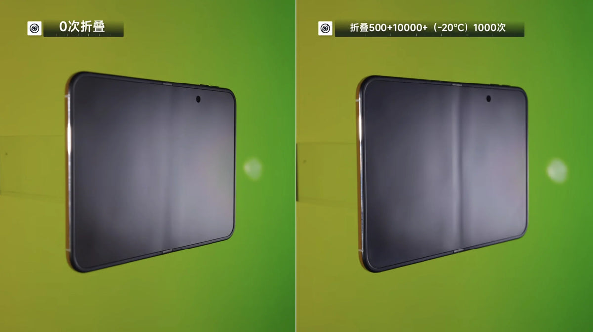 iPhone Duo After 500 vs 10,000 Folds: Screen Crease and Hinge Feel Compared