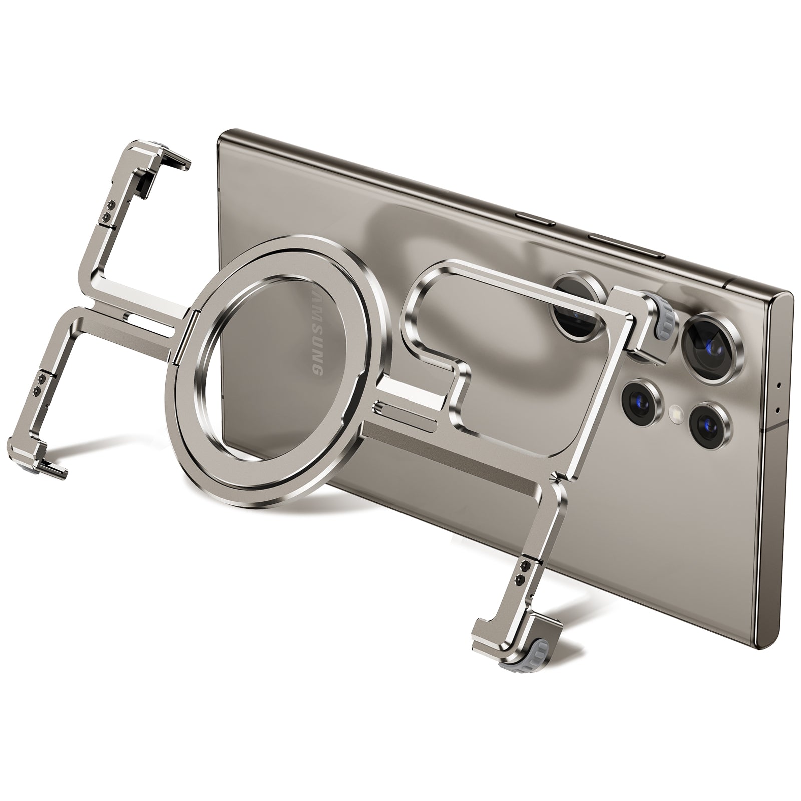 ZEERA Aluminum Alloy MagSafe Kickstand Cooling Case for iPhone & Samsung