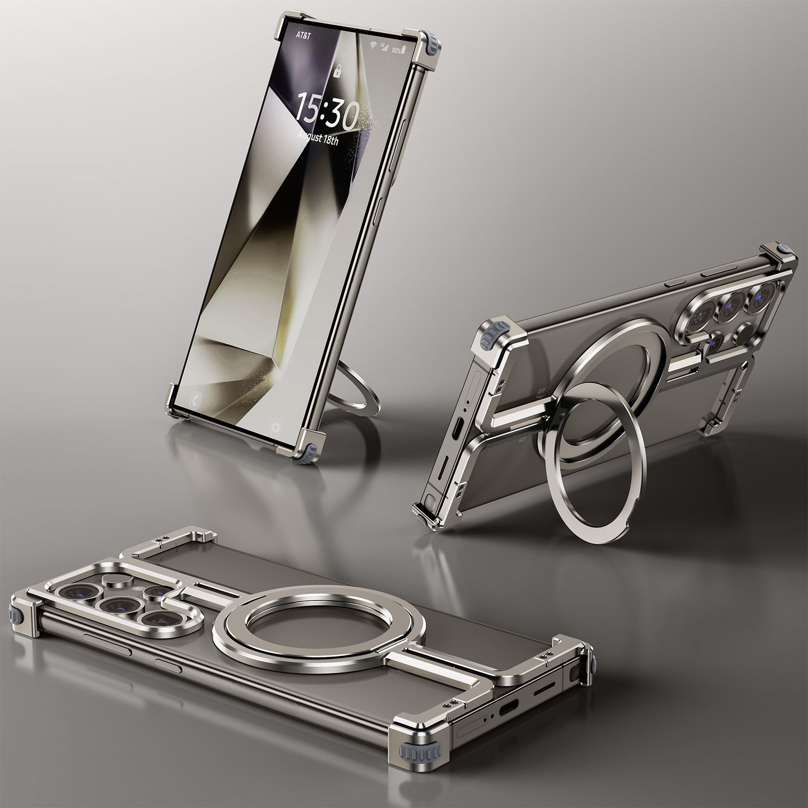 Estuche con soporte de refrigeración y aleación de aluminio MagSafe de ZEERA: con una estética mecánica futurista