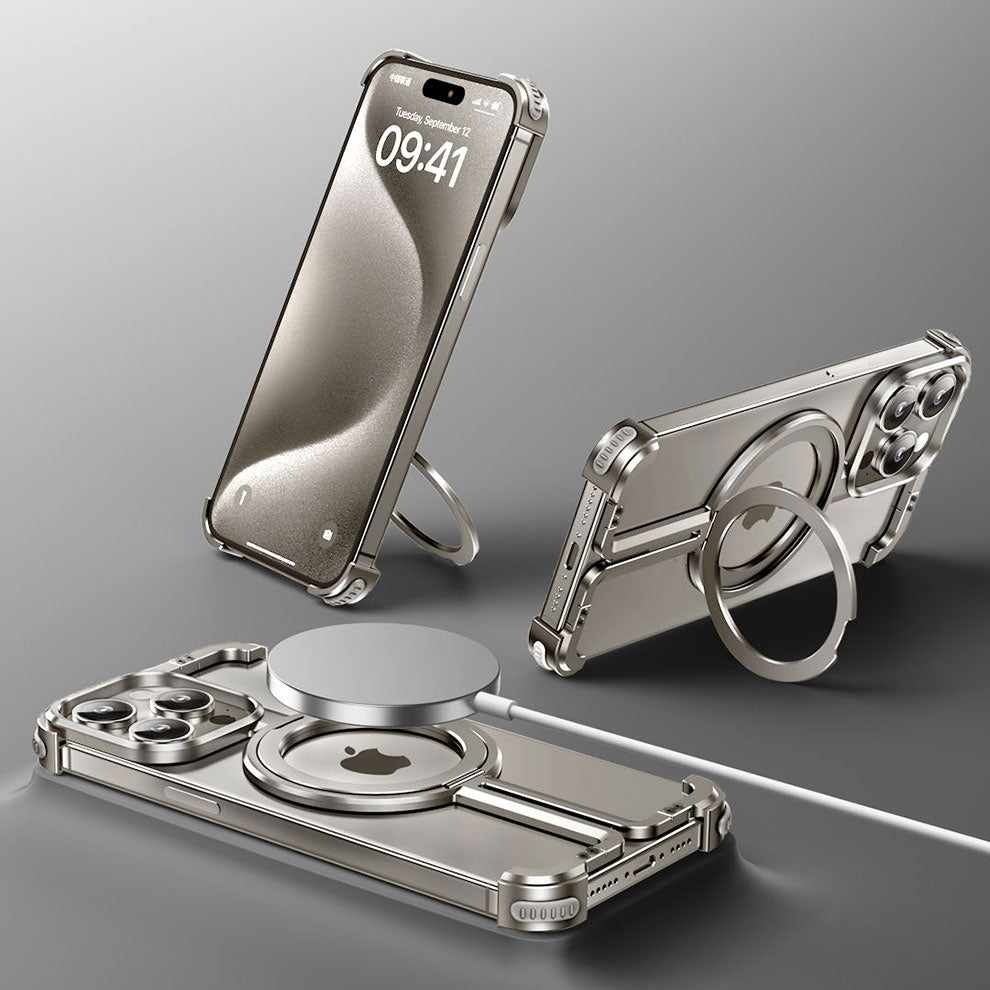 Estuche con soporte de refrigeración y aleación de aluminio MagSafe de ZEERA: con una estética mecánica futurista