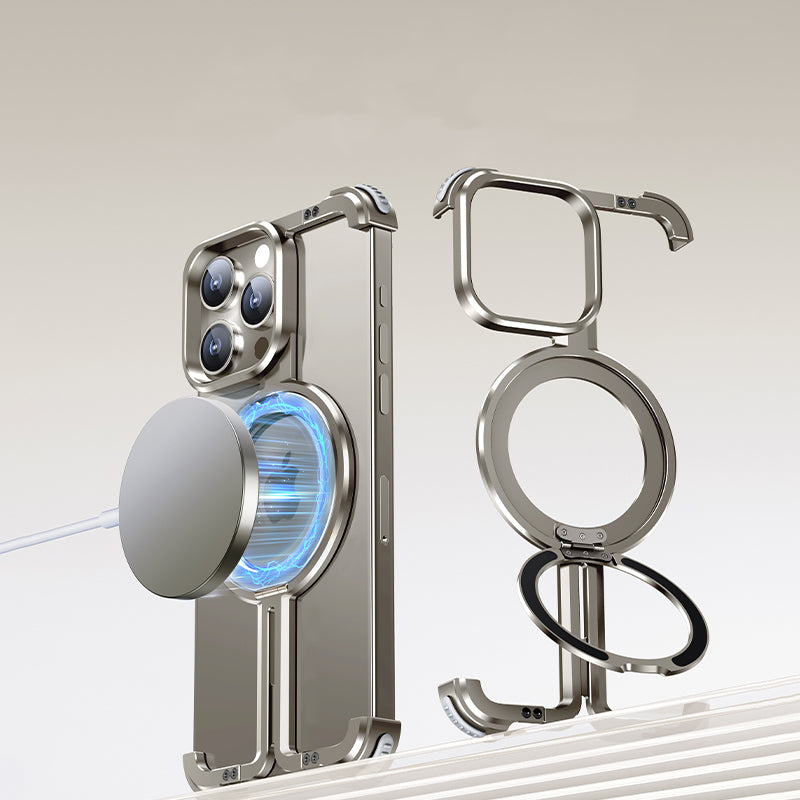 ZEERA Aluminum Alloy MagSafe Kickstand Cooling Case for iPhone & Samsung