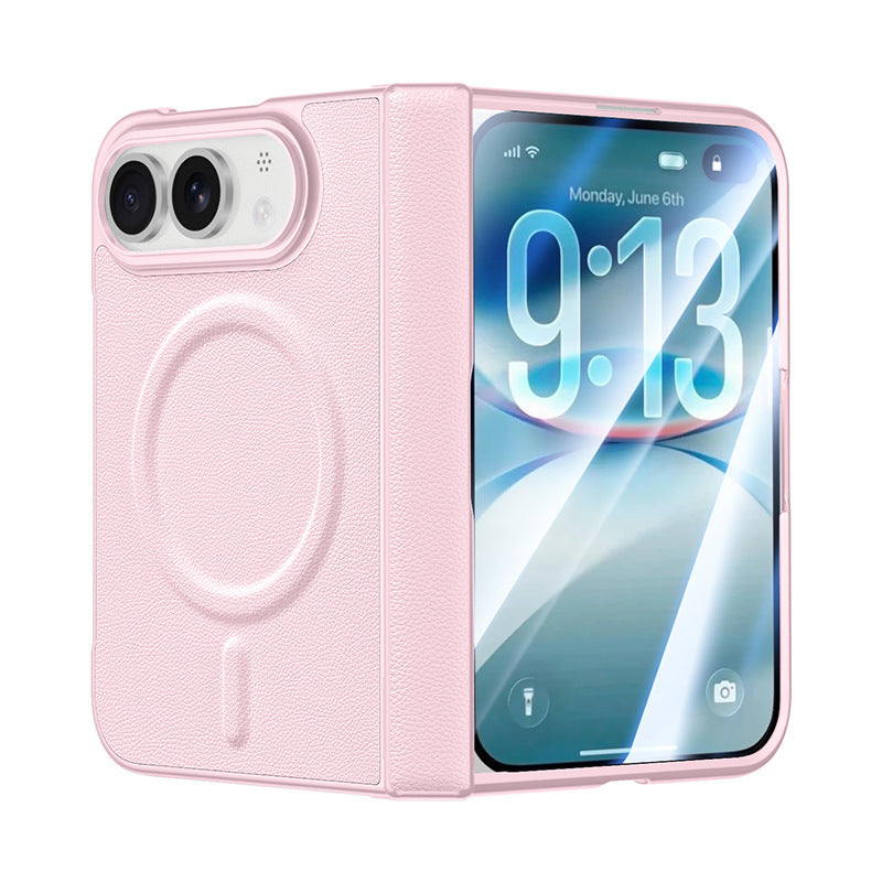 ZEERA ColorGuard Pro Case for iPhone Ultra: Vegan Leather MagSafe Case with Built-In Tempered Glass Screen Protector