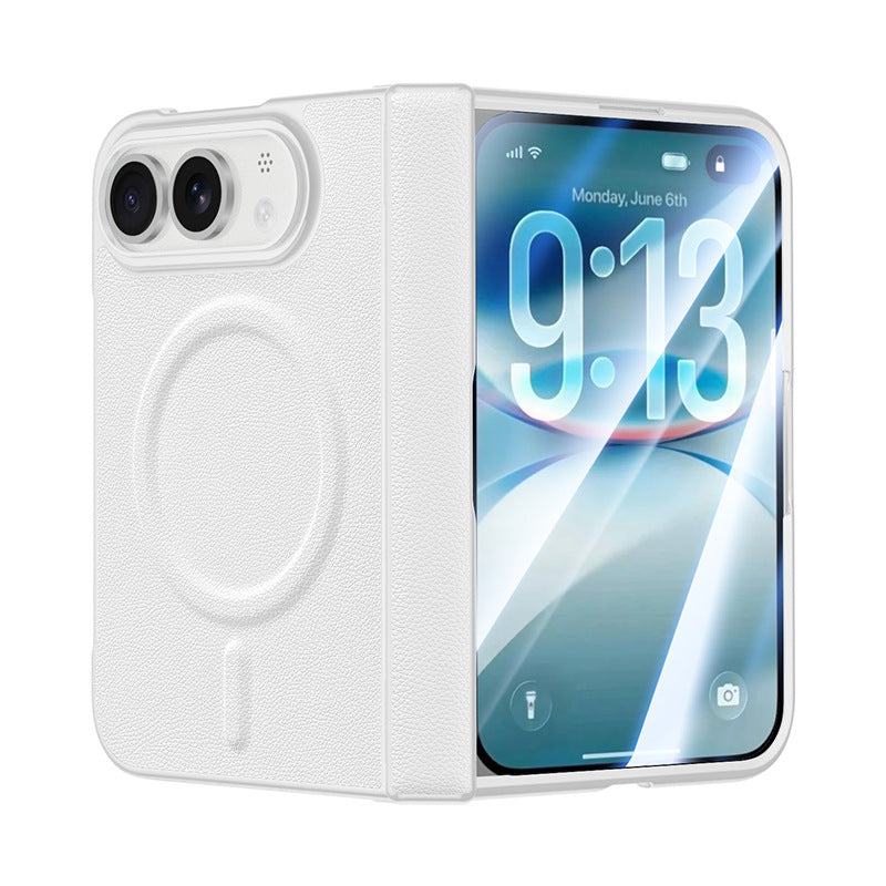 ZEERA ColorGuard Pro Case for iPhone Ultra: Vegan Leather MagSafe Case with Built-In Tempered Glass Screen Protector