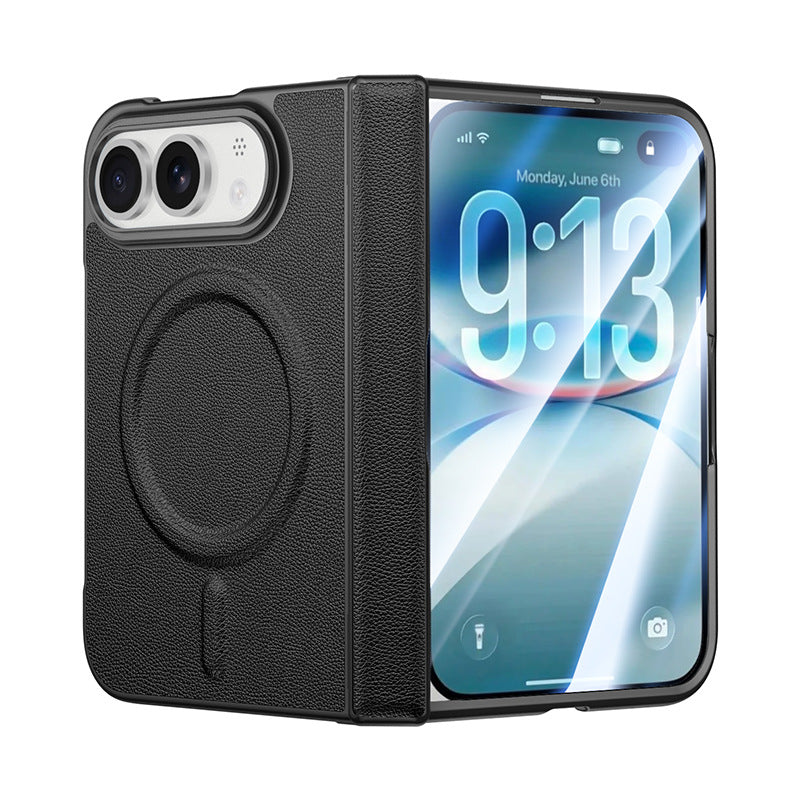 ZEERA ColorGuard Pro Case for iPhone Ultra: Vegan Leather MagSafe Case with Built-In Tempered Glass Screen Protector