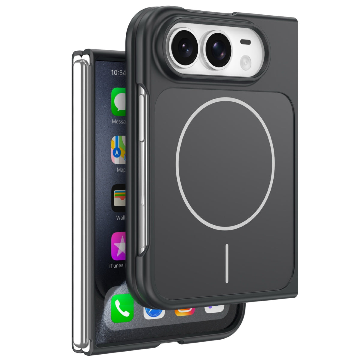 ZEERA FoldSlim Pro Case for iPhone Duo: Ultra-Thin MagSafe Case with Built-In Screen Protector