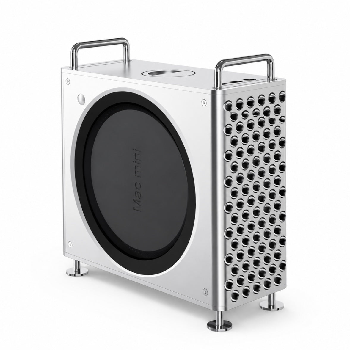 ZEERA MacForge Gen3 Carcasa para Mac mini: soporte de aluminio CNC, carcasa estilo Mac Pro para Mac mini M4 Pro / M5