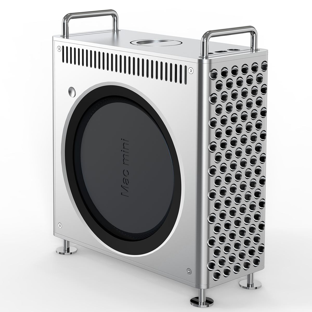 ZEERA MacForge Gen3 custodia per Mac mini: supporto in alluminio CNC, case in stile Mac Pro per Mac mini M4 Pro / M5