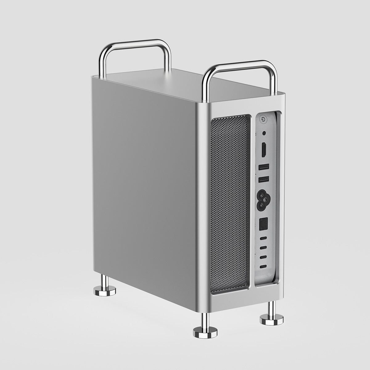ZEERA MacForge Studio : Boîtier de refroidissement en aluminium CNC pour Mac Studio M4 avec design de boîtier Mac Pro