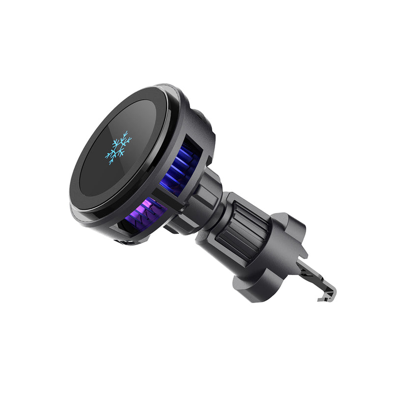 ZEERA SuVolt Gen4 Active Cooling Qi2 Car Mount Charger with MagSafe supports 15W Fast Wireless Charging
