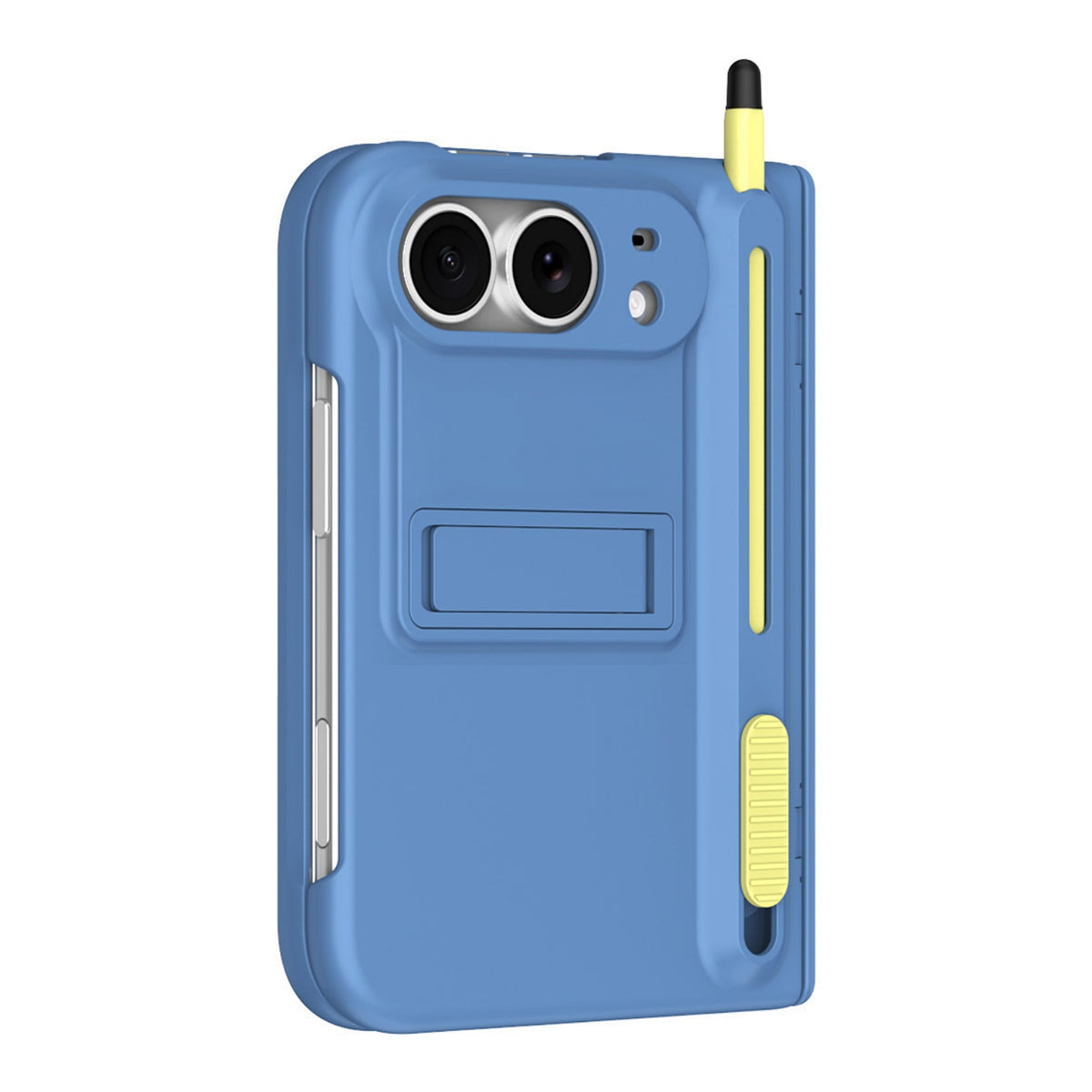 ZEERA FoldPen Pro Case for iPhone Duo: Built-In Stylus, Kickstand, Tempered Glass Screen Protector & Hinge Protection
