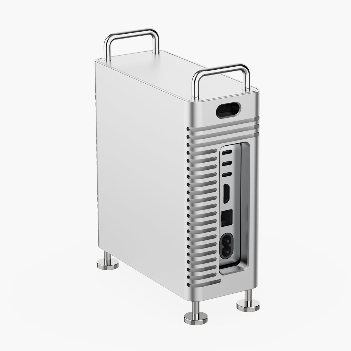 ZEERA MacForge Gen2 : Boîtier en aluminium CNC pour Mac Mini M4 & M4 Pro 2024 avec un design inspiré du Mac Pro