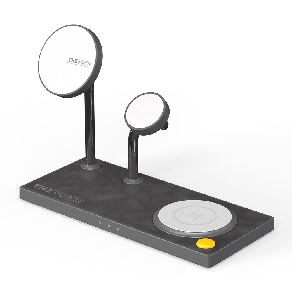 ZEERA x THEVOXN Supporto caricabatterie MagSafe doppio 5 in 1 per iPhone 16 Pro Max e AirPods e Apple Watch