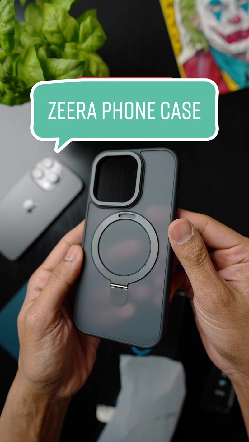 Check out this MagSafe case from Zeera Wireless. It has a ring holder which can be used as a kickstand as well. Price is only $27 🤯