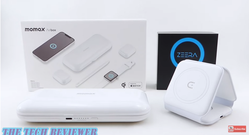 Wireless Travel Multi Chargers for iPhone, AirPods & Apple Watch: Momax Airbox vs ZEERA MegFold!
