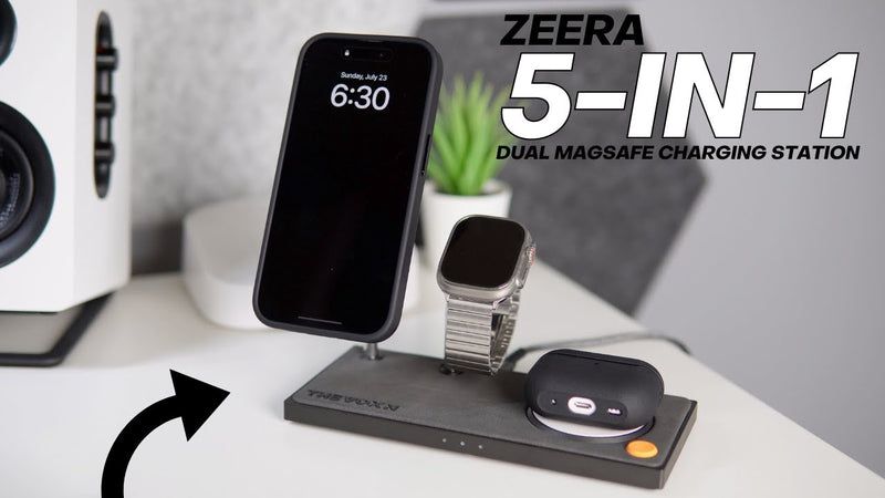 The Ultimate Charging Solution for APPLE Products: ZEERA x THEVOXN 5-in-1 Dual MagSafe Charger Stand