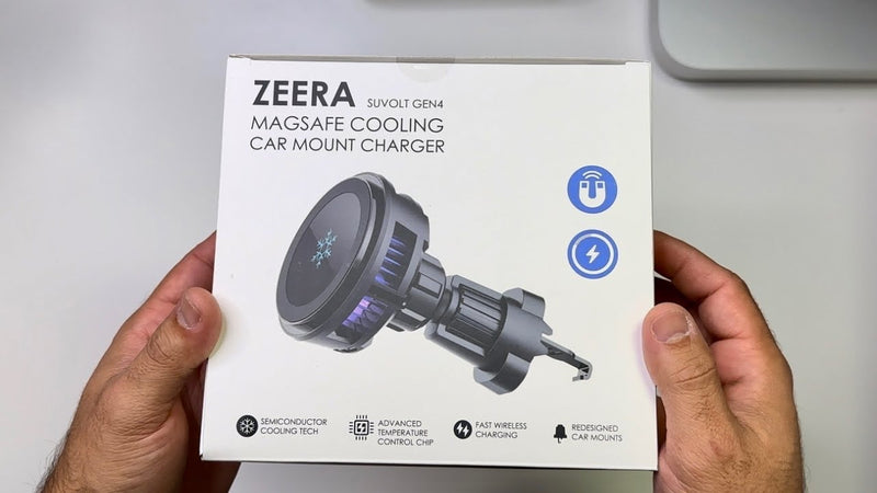 Cargador MagSafe para Auto de Zeera Wireless con Función de Refrigeración