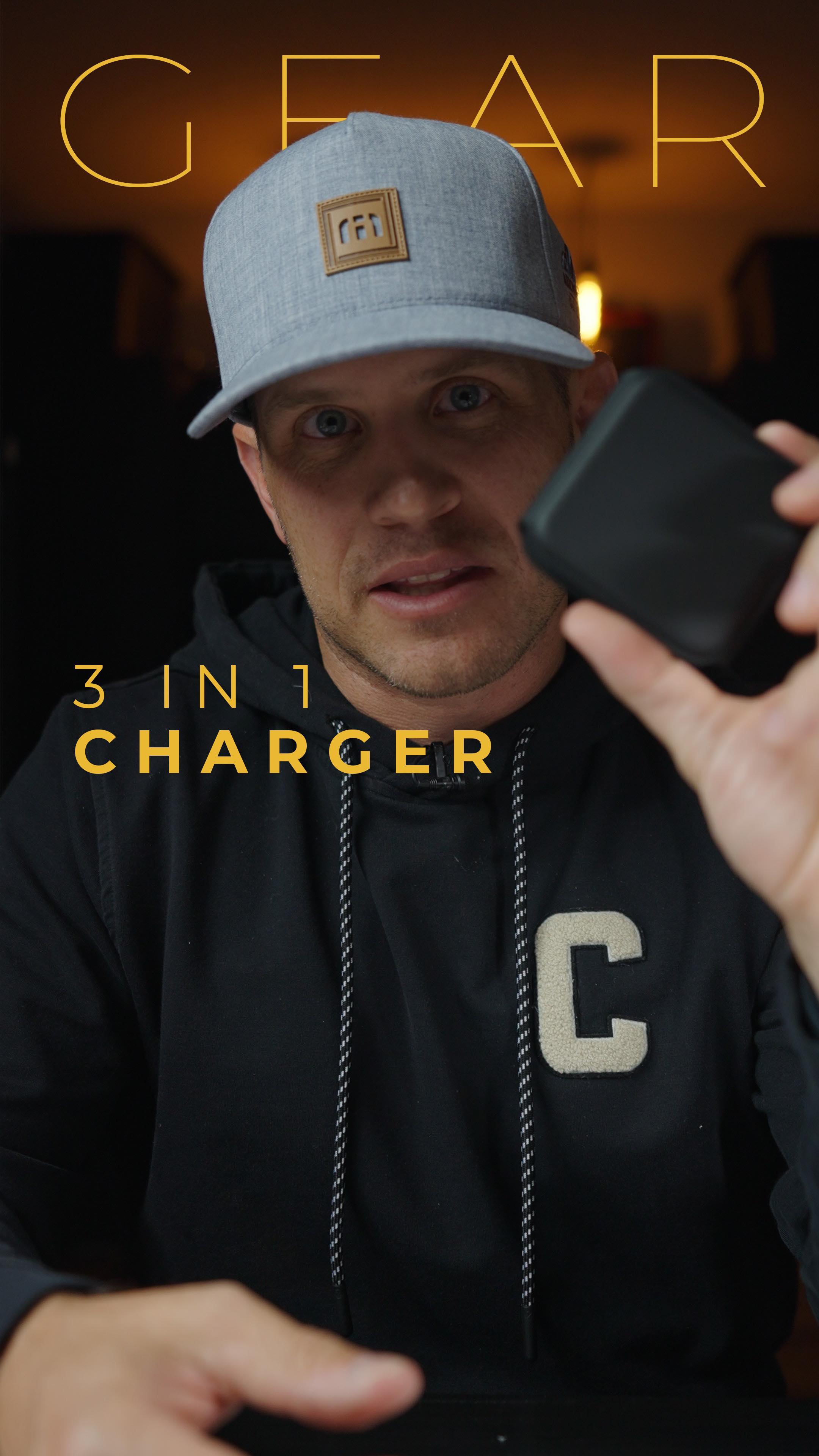 3-in-1 travel charger for you phone, watch and headphones. My favorite and a great gift for the holidays.