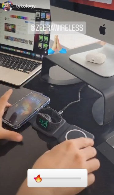 the world's most portable 3-in-1 wireless charger!