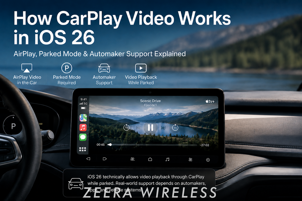 How CarPlay Video Works in iOS 26: AirPlay, Parked Mode & Automaker Su