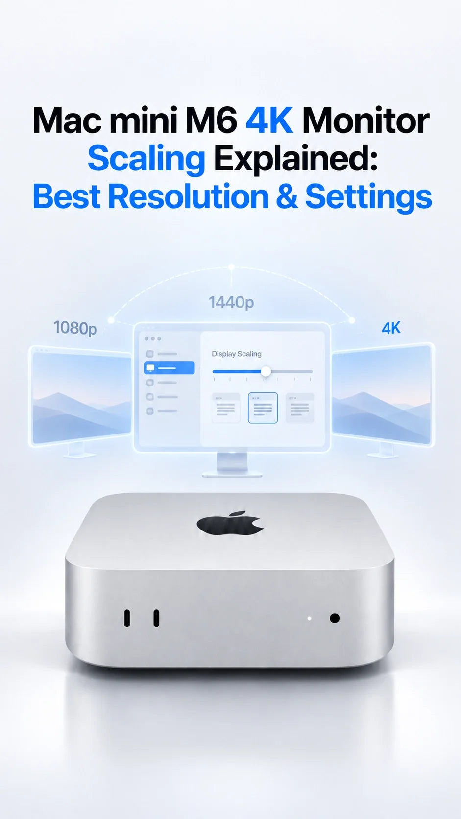 Mac mini M6 4K Monitor Scaling Explained: Best Resolution & Settings