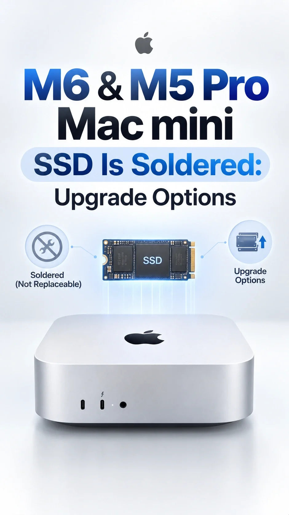 Mac mini M6 and M5 Pro SSD Upgrade: Why You Can’t Swap the Internal Storage
