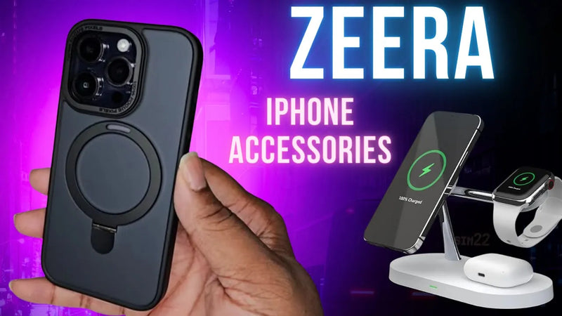 Zeera 5 in1 MAGsafe Charging Stand & MAGsafe Kickstand Case for iPhone | Quality Accessories