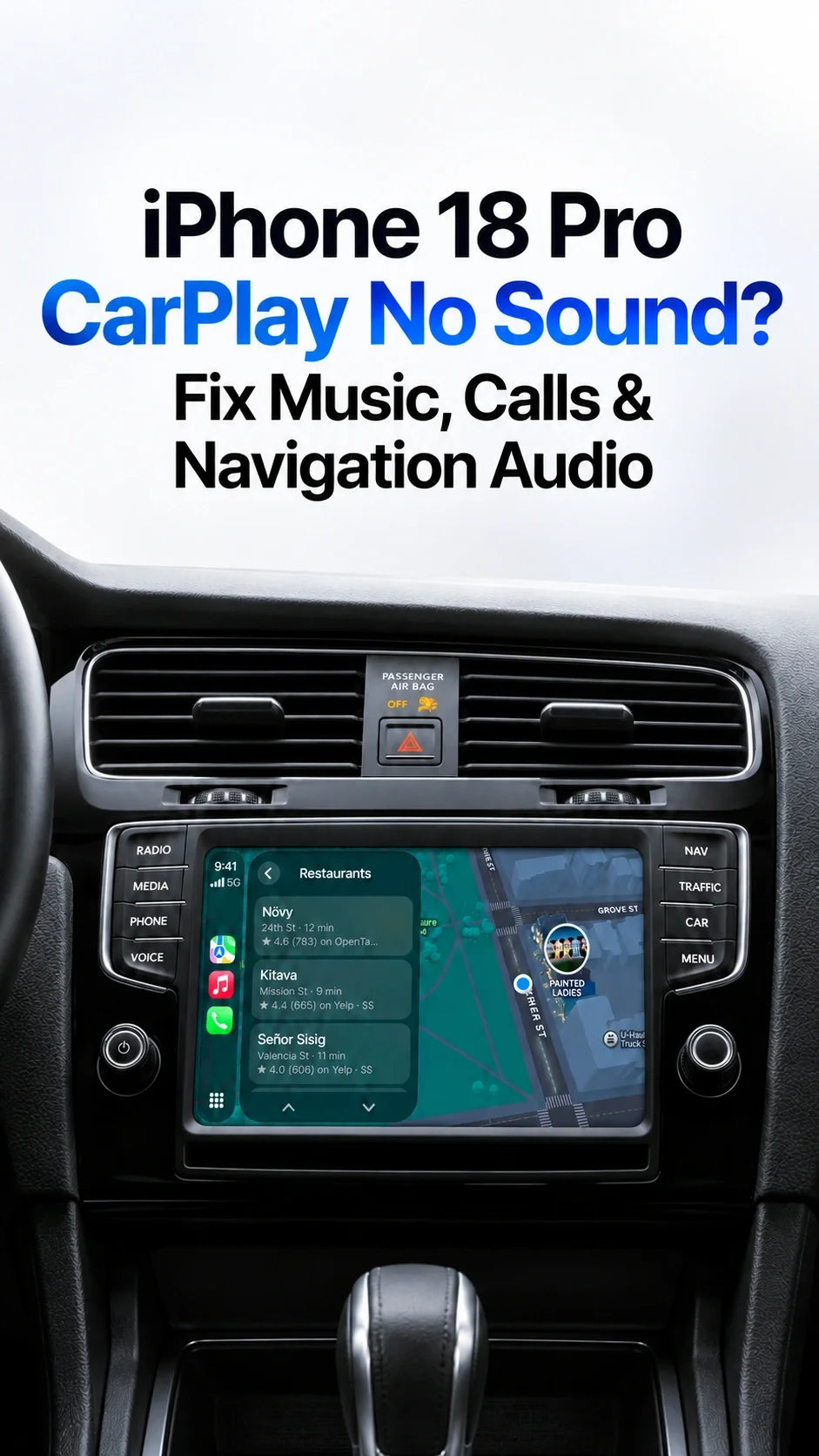  iPhone 18 Pro CarPlay No Sound? Fix Music, Calls & Navigation Audio