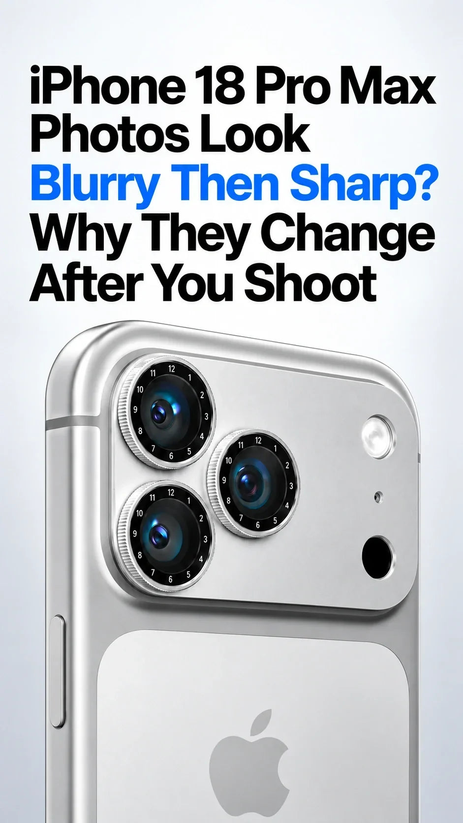 iPhone 18 Pro Max Photos Look Blurry Then Sharp? Why They Change After You Shoot