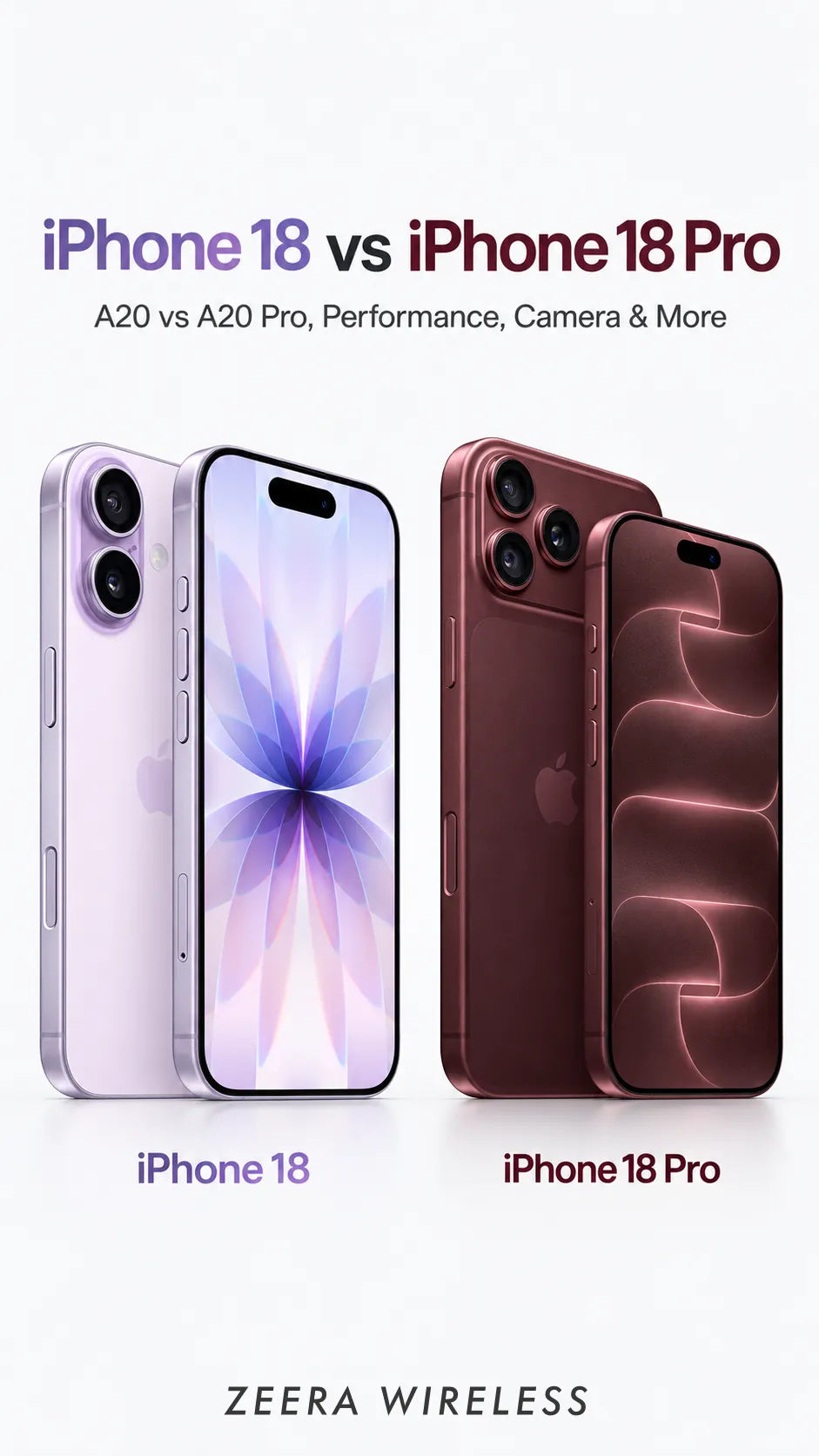 iPhone 18 vs iPhone 18 Pro: A20 vs A20 Pro, Performance, Camera & More