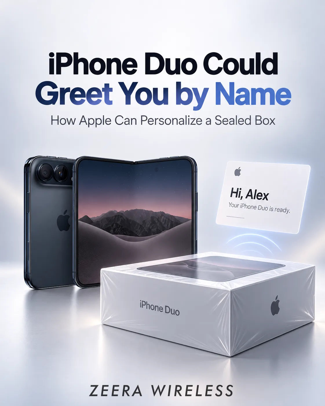 iPhone Duo Could Greet You by Name—How Apple Can Personalize a Sealed Box