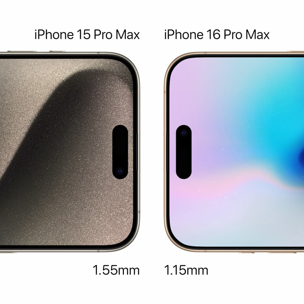 Confronto delle dimensioni dello schermo dell'iPhone 16 Pro Max con quelle dell'iPhone 12, 13, 14 e 15 Pro Max