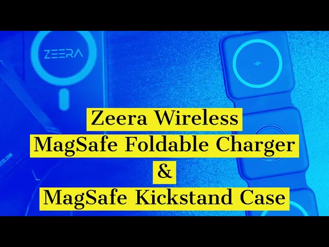 Zeera Wireless: 3 in 1 MagSafe Foldable Charger & MagSafe Kickstand Case Unboxing @ZEERAWIRELESS