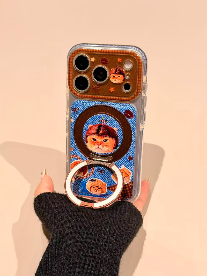 ZEERA Denim Kitty case for iPhone 17 Pro and 18 Pro series