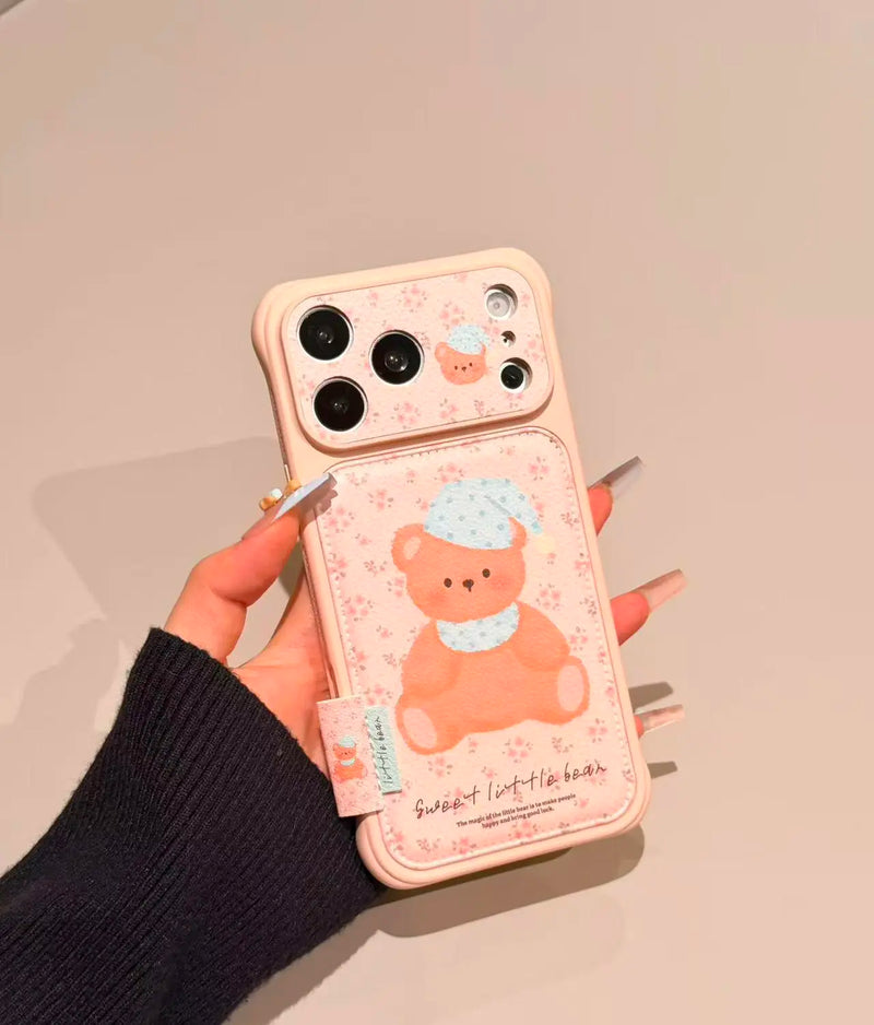 ZEERA Floral Hat Bear case for iPhone 17 Pro and 18 Pro series