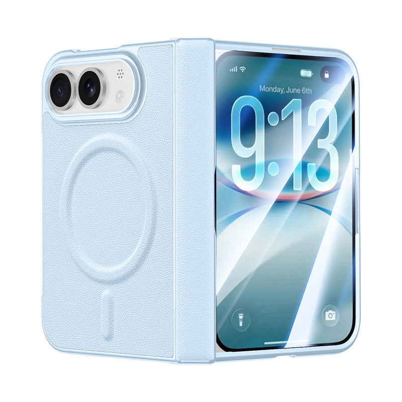 ZEERA ColorGuard Pro Case for iPhone Ultra: Vegan Leather MagSafe Case with Built-In Tempered Glass Screen Protector