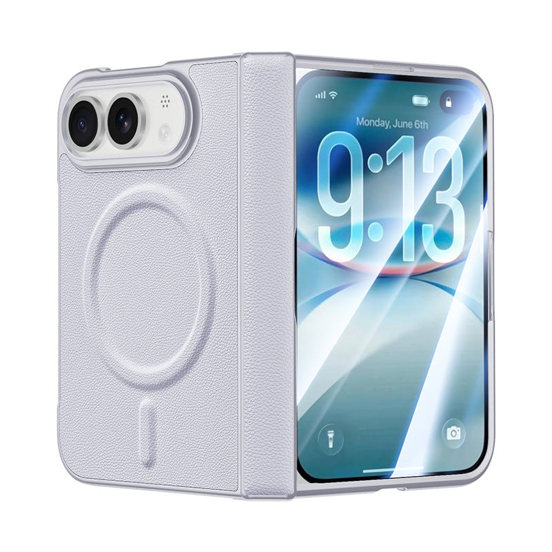 ZEERA ColorGuard Pro Case for iPhone Ultra: Vegan Leather MagSafe Case with Built-In Tempered Glass Screen Protector