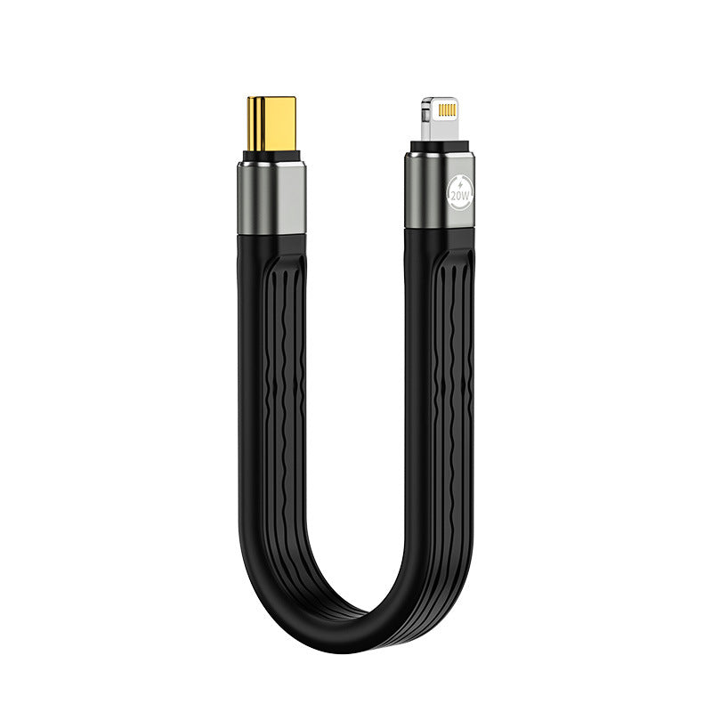 ZEERA FlexUSB Pro 240W USB-C Short Cable | 8K Display, 40Gbps Transfer, USB4 Full-Function, Flexible Flat Design